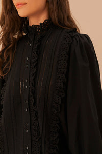DJV_Black Chemises & Blouses - Black