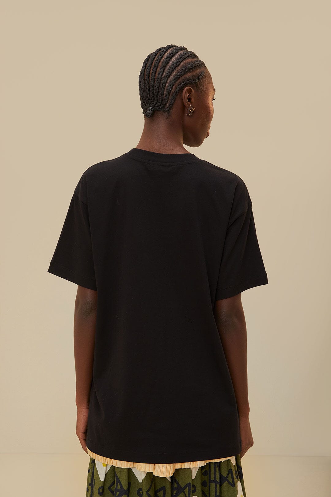 T-shirt ample Amazonia en coton - Noir