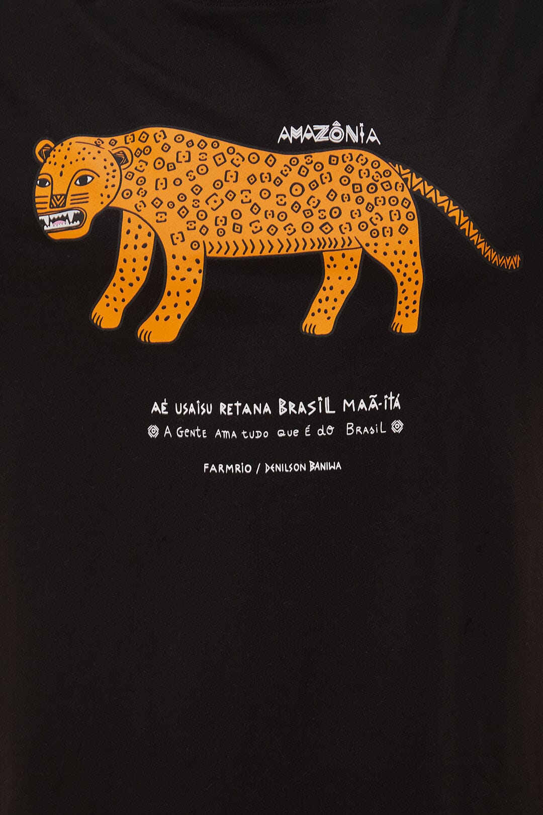 T-shirt ample Amazonia en coton - Noir