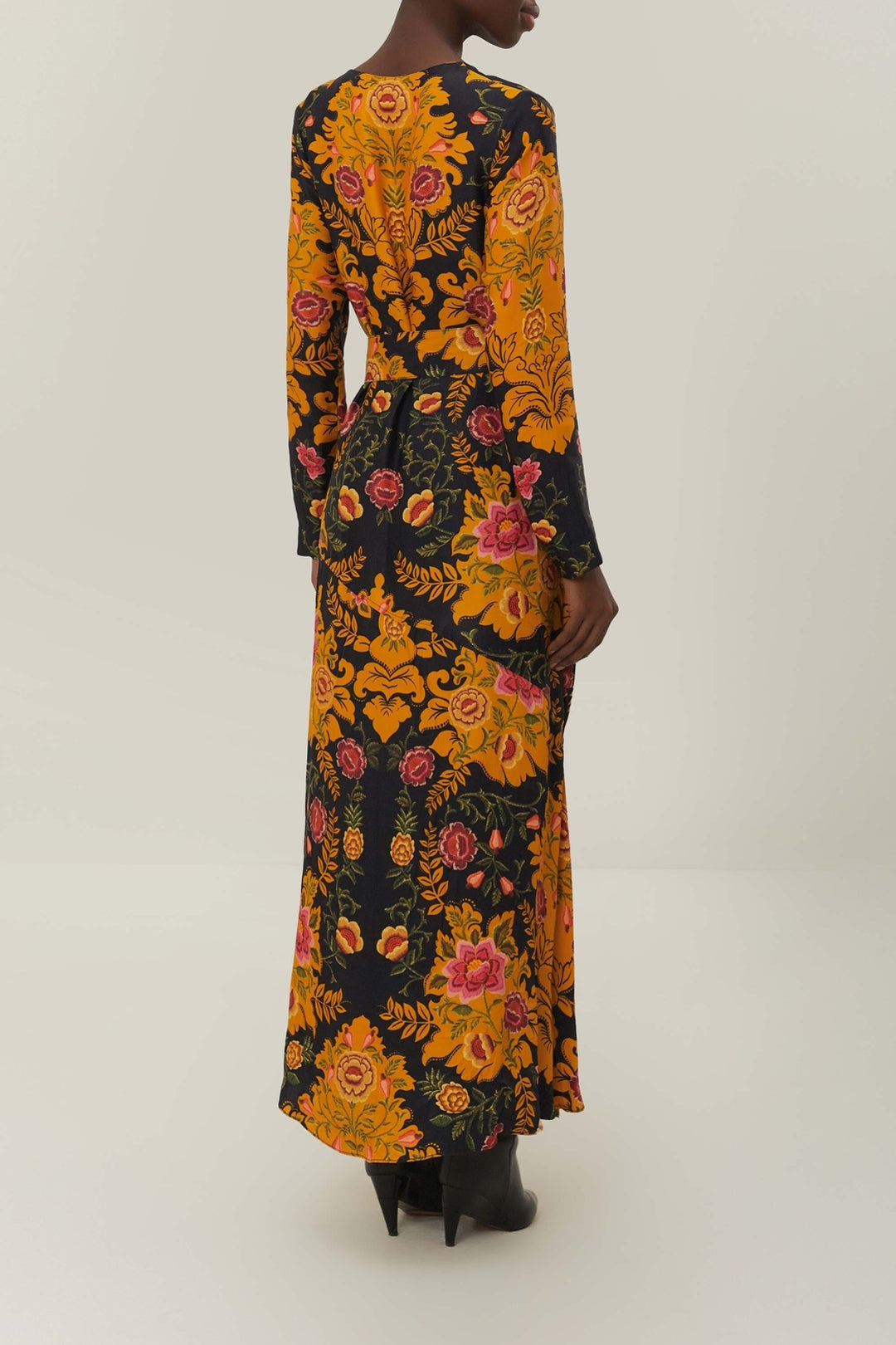 Robe longue Arabesque - Noir