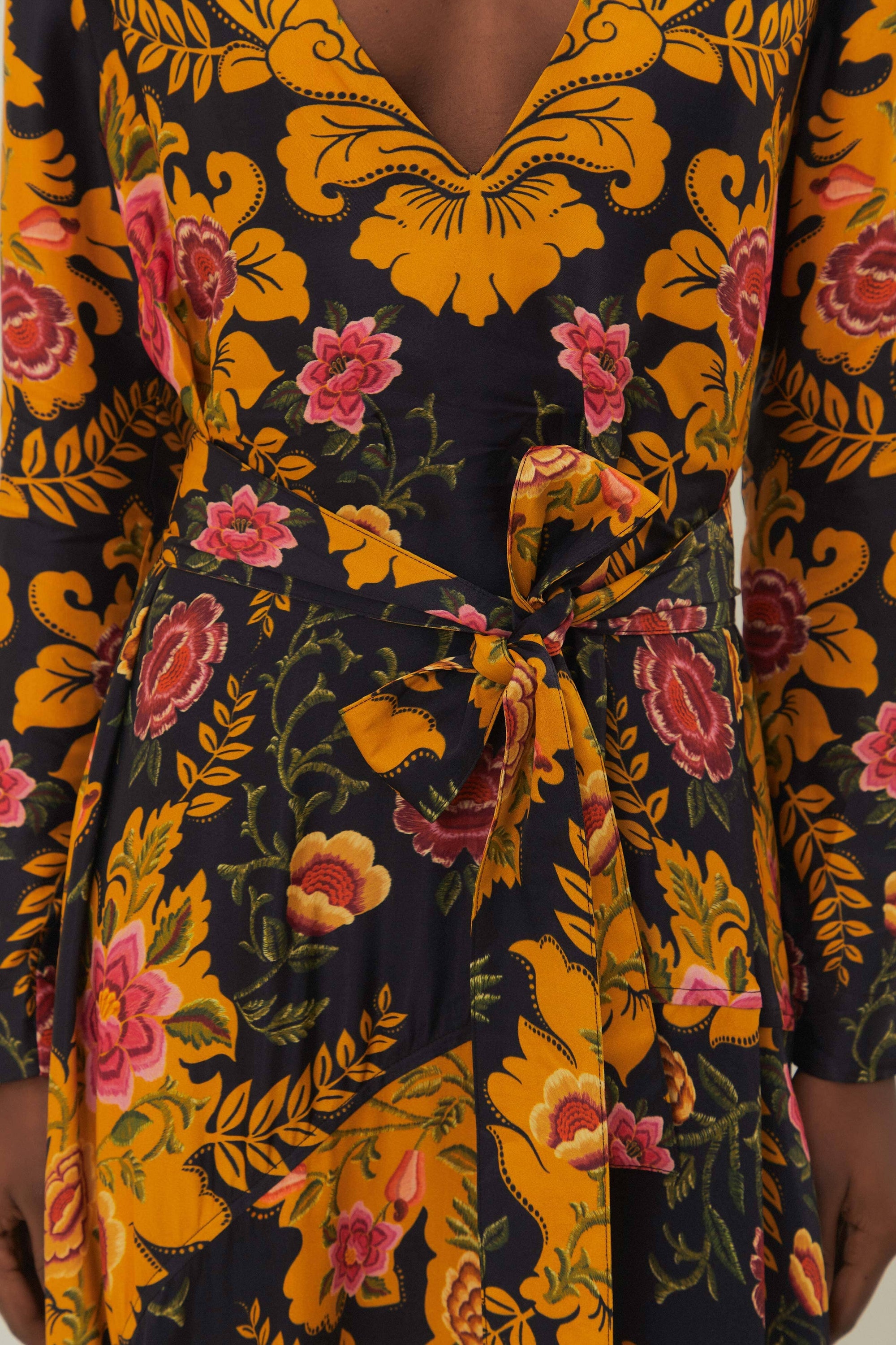 Robe longue Arabesque - Noir