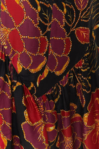 Robe midi Chita scintillante - Noir