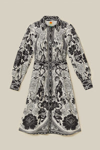 DJV_Flower Leopards Off White Robes midi - Flower Leopards Off White