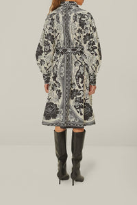 DJV_Flower Leopards Off White Robes midi - Flower Leopards Off White