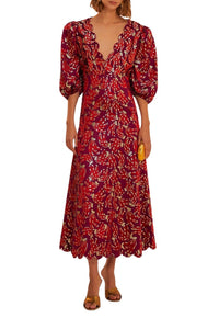 Robe longue Bossa Banana - Bordeaux