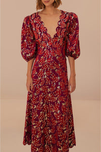 Robe longue Bossa Banana - Bordeaux