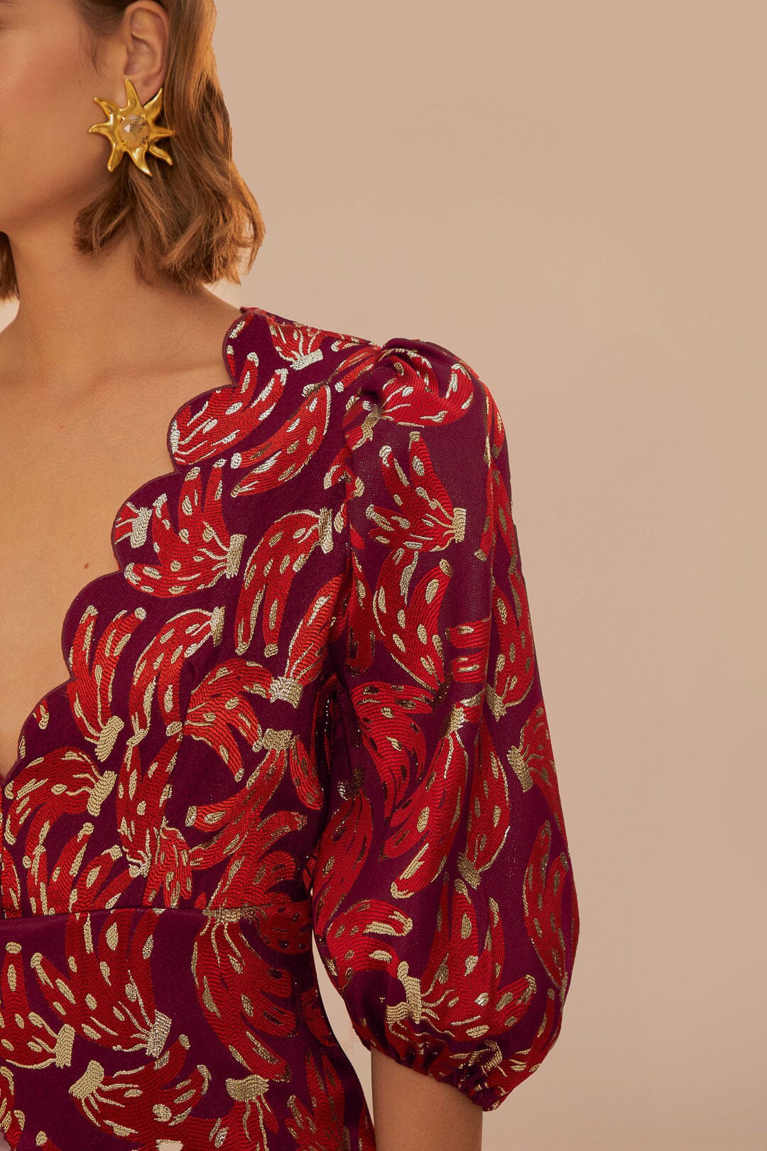 Robe longue Bossa Banana - Bordeaux