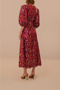 Robe longue Bossa Banana - Bordeaux