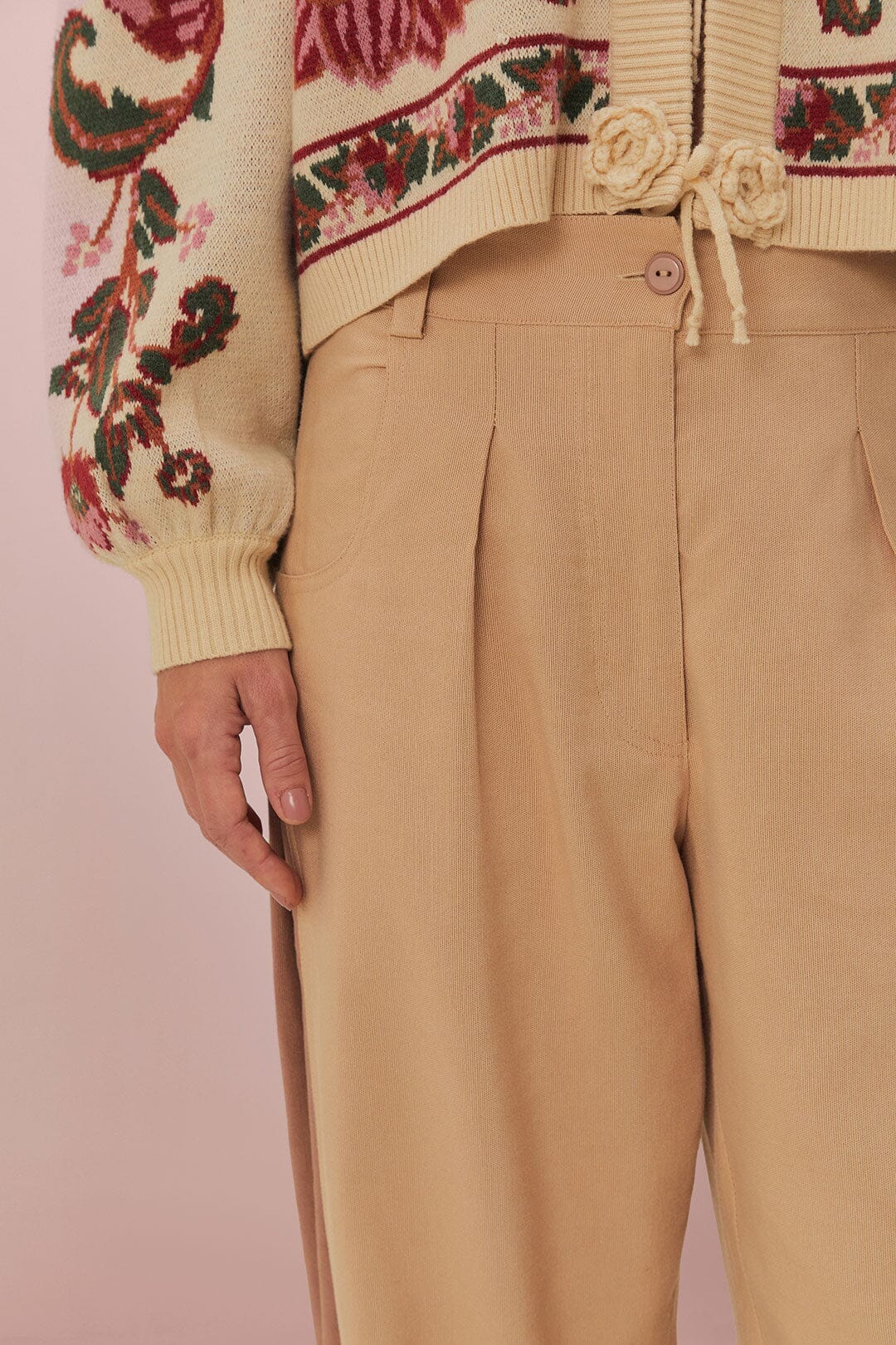 DJV_Beige Pantalons - Beige