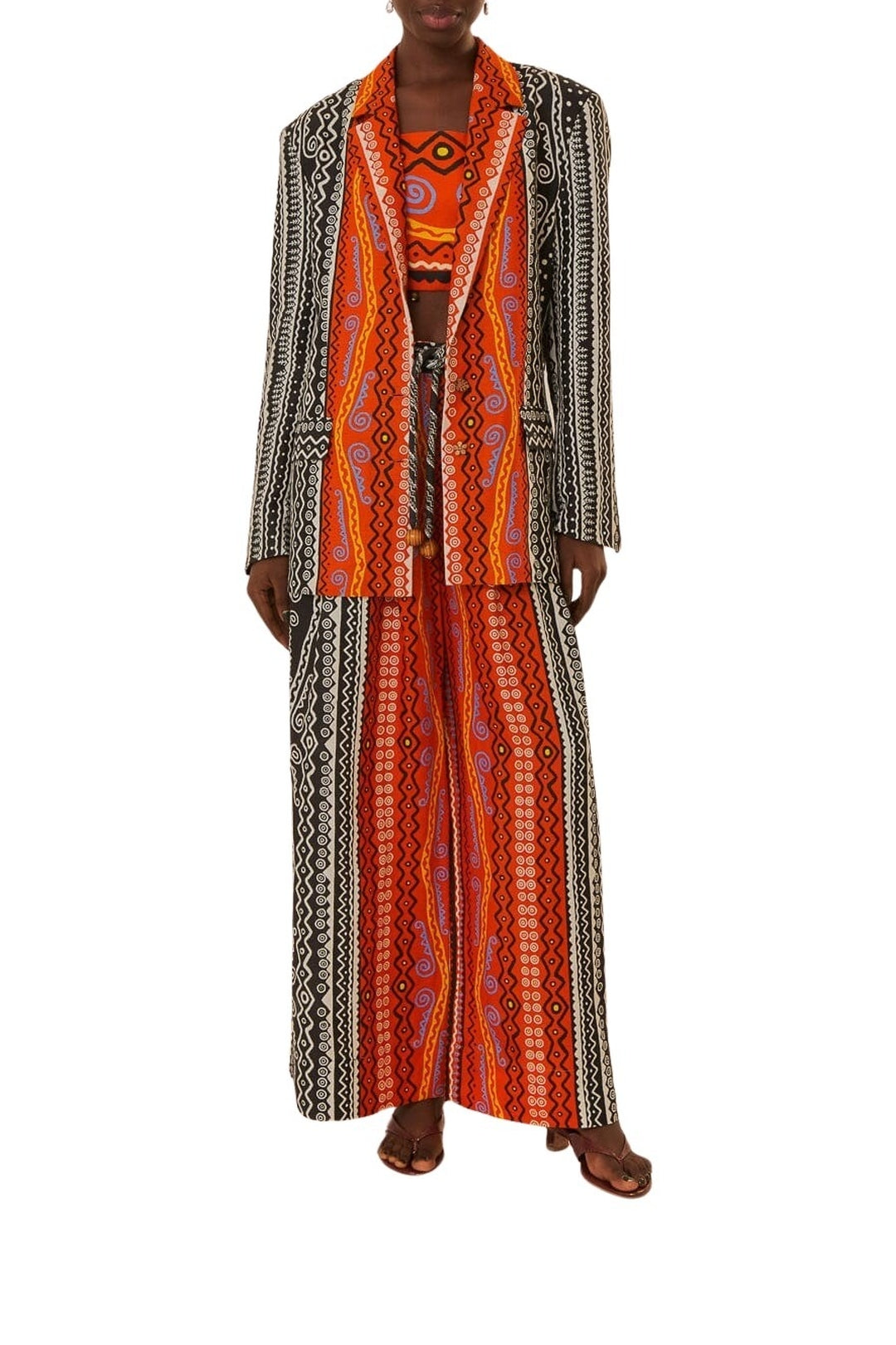 Pantalon Myriad en lin - Orange