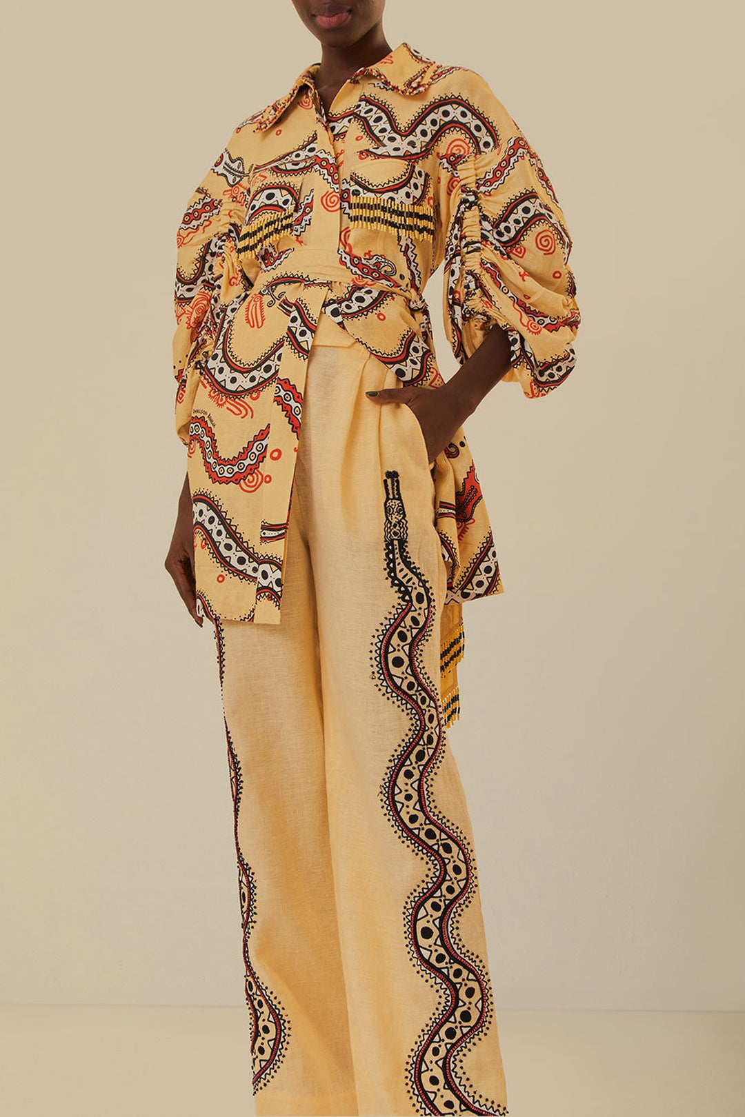 DJV_Sand Time Snake Pantalons - Sand Time Snake