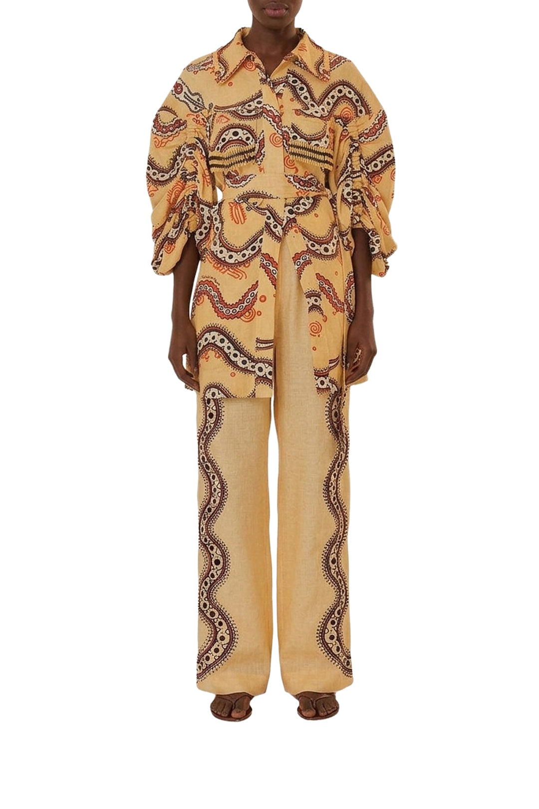DJV_Sand Time Snake Pantalons - Sand Time Snake