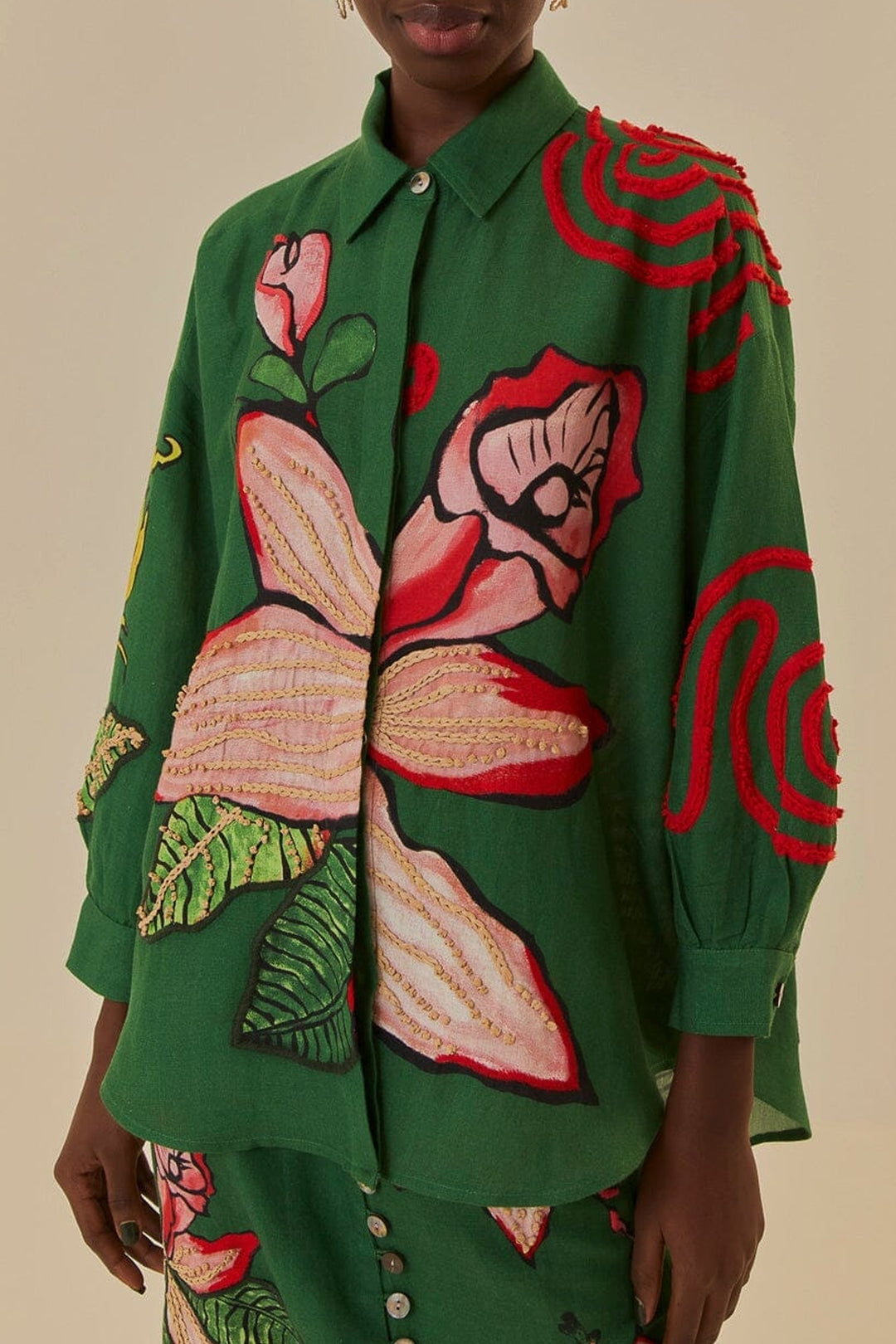 DJV_Green Polen Chemises & Blouses - Green Polen