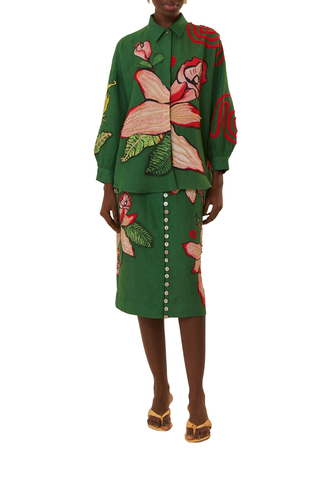 DJV_Green Polen Chemises & Blouses - Green Polen