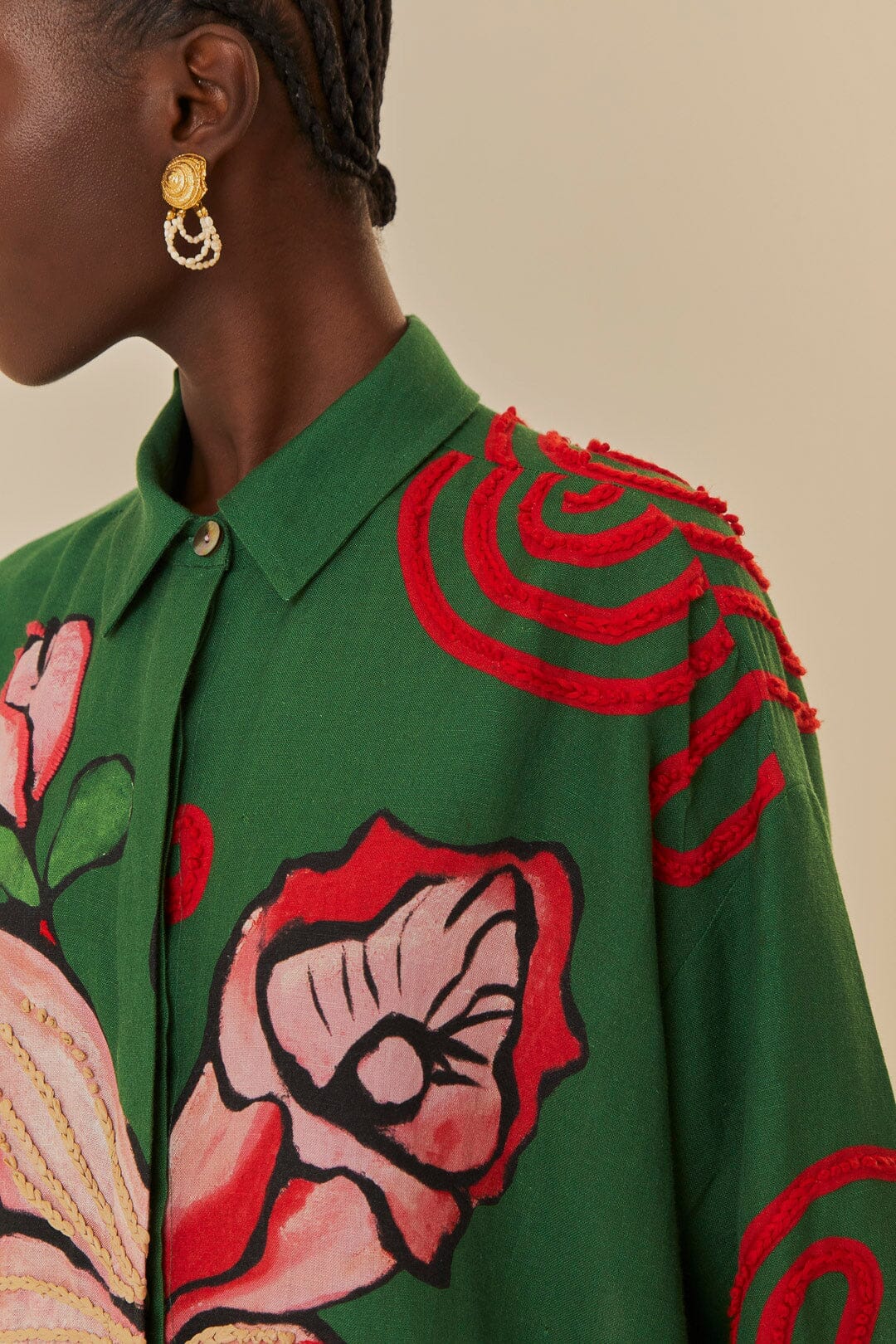 DJV_Green Polen Chemises & Blouses - Green Polen