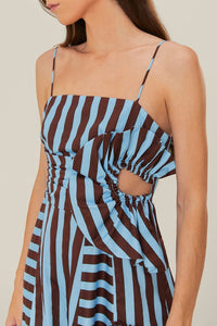 NEW_Tropical Flight Stripes Multicolor Robes midi - Tropical Flight Stripes Multicolor
