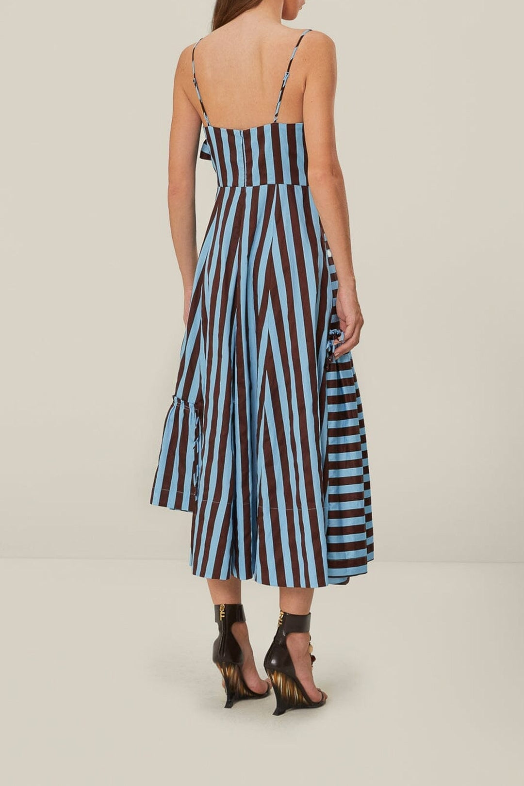 NEW_Tropical Flight Stripes Multicolor Robes midi - Tropical Flight Stripes Multicolor