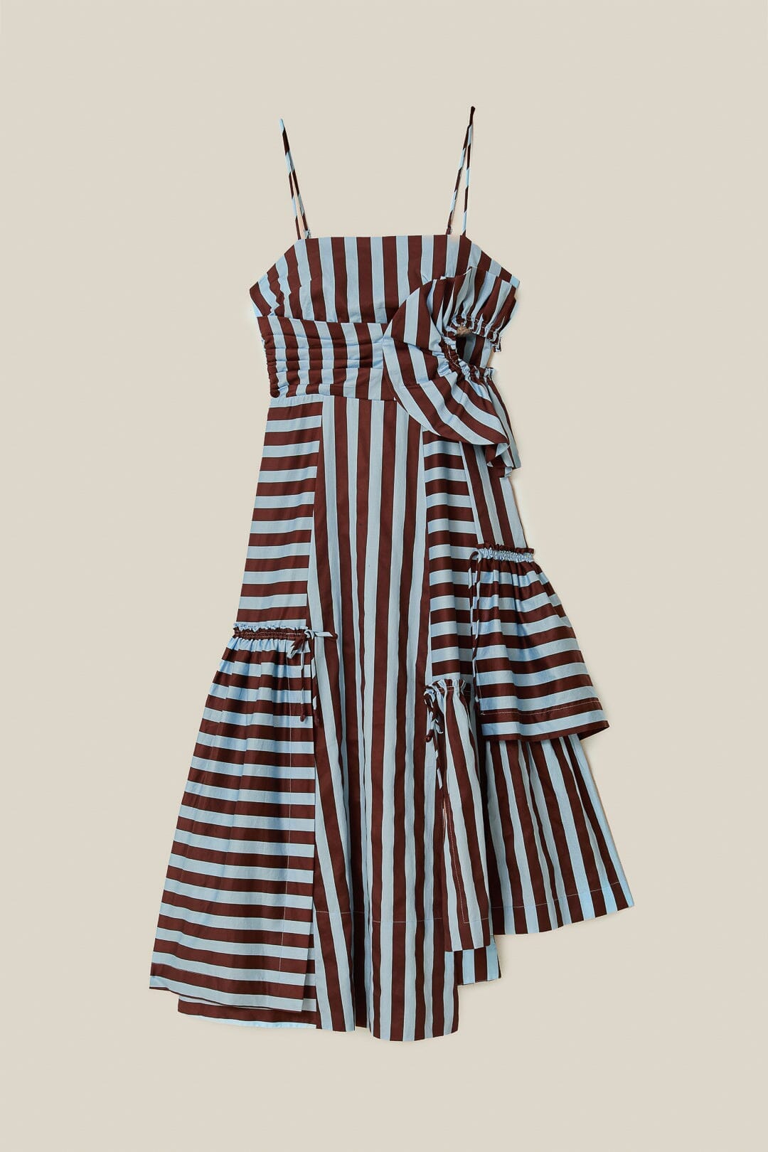 NEW_Tropical Flight Stripes Multicolor Robes midi - Tropical Flight Stripes Multicolor