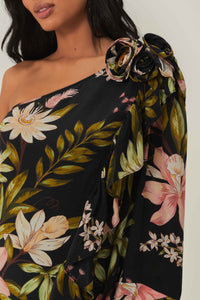 DJV_Surreal Flowers Black Robes longues - Surreal Flowers Black