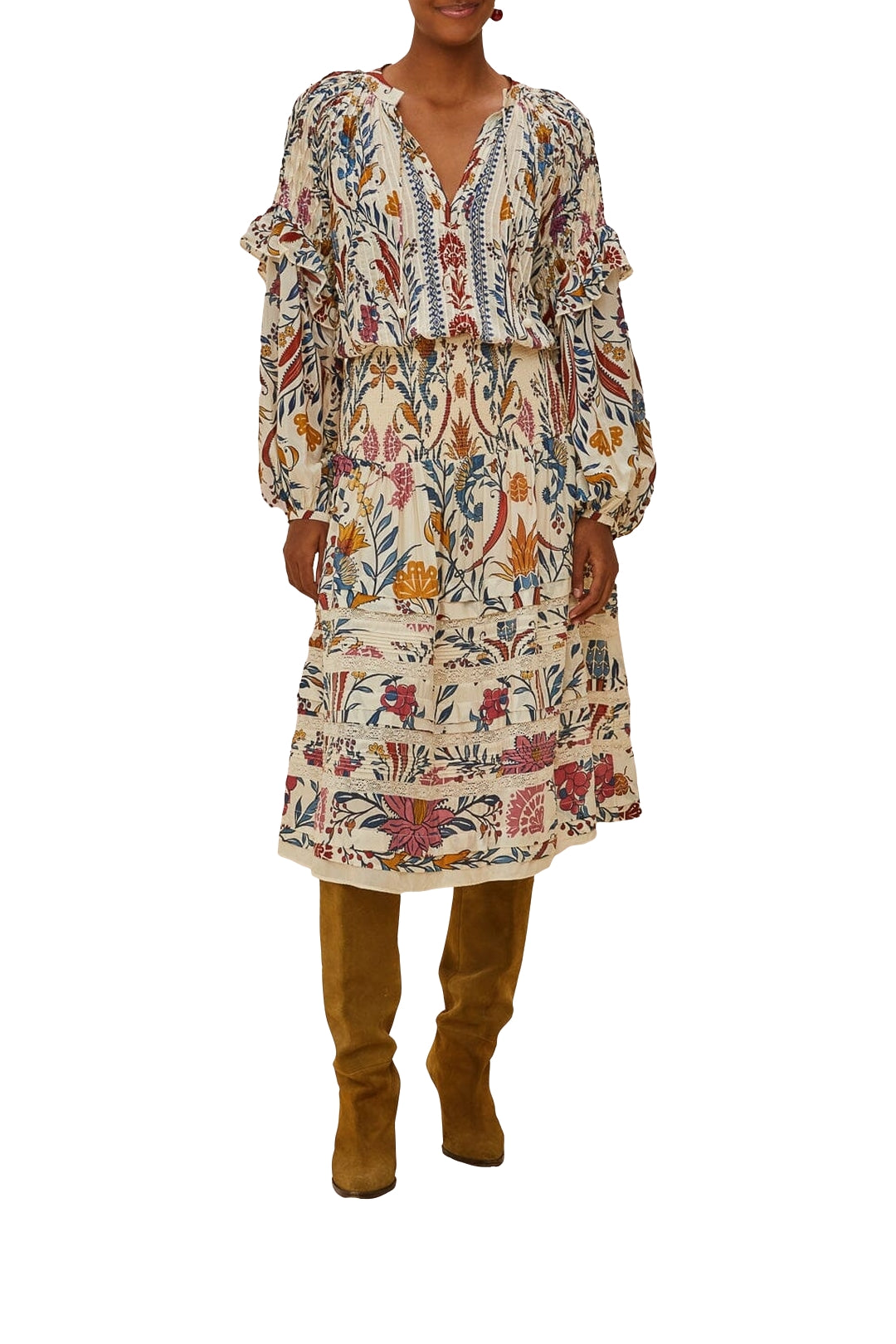 Romantic Lightness blouse in cotton - Multicolour