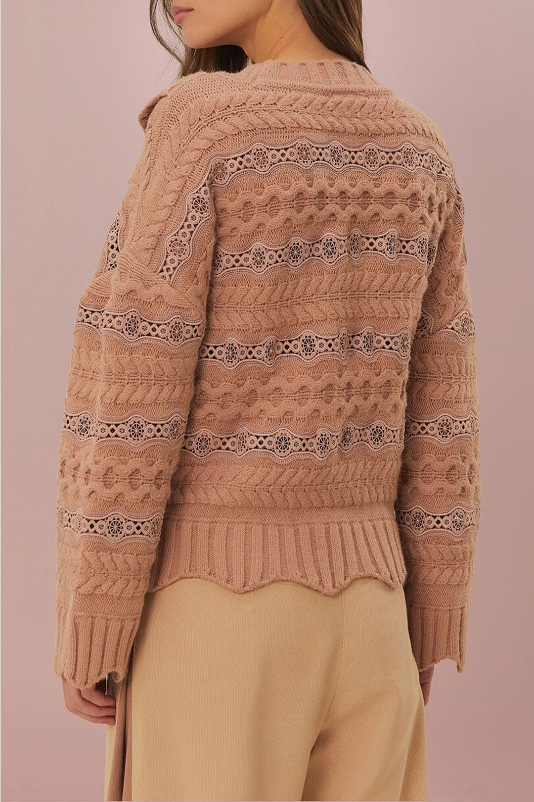 DJV_Sand Cardigans & Pulls - Sand