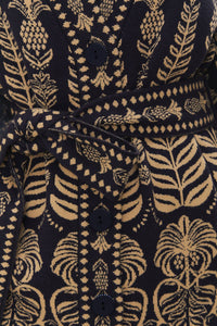 Ainika Tropical knitted cardigan - Black