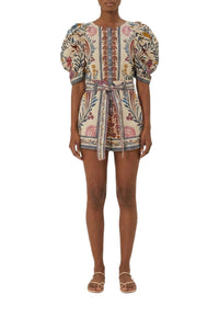 Robe courte Romantic Lightness en coton - Multicolore