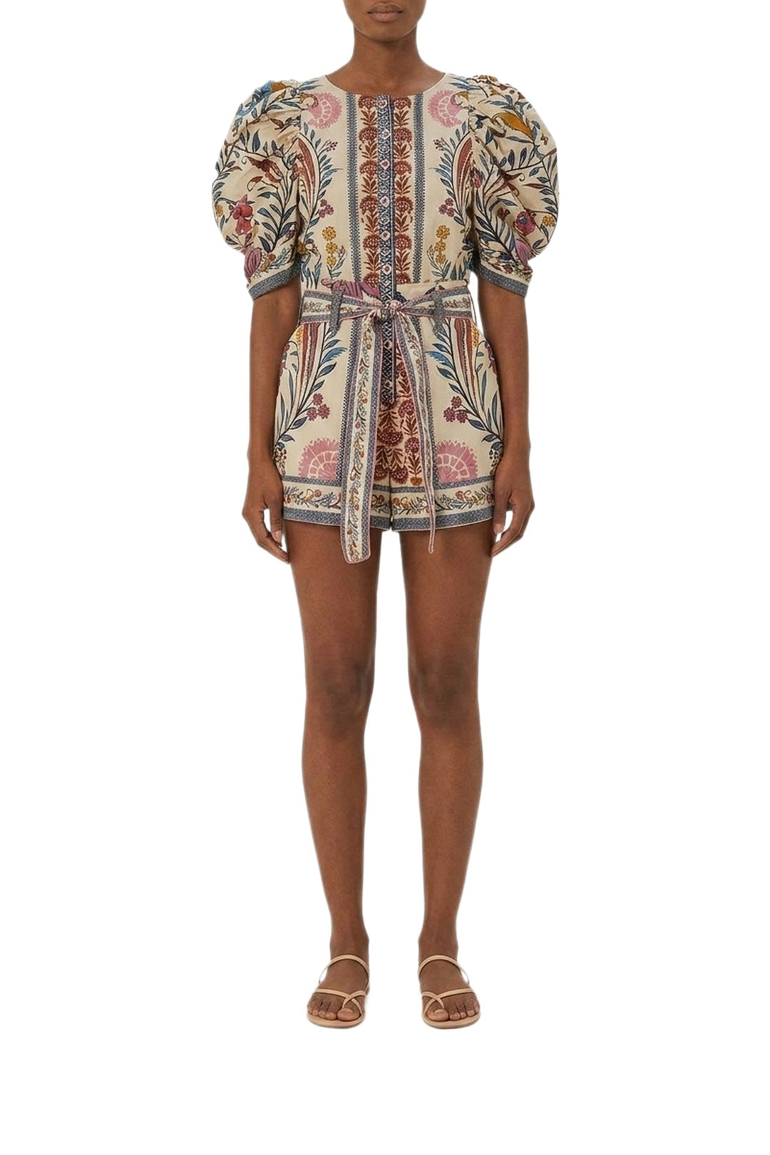 Robe courte Romantic Lightness en coton - Multicolore
