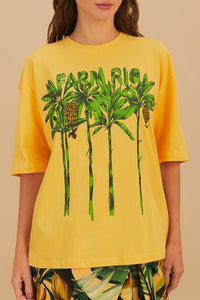 T-shirt Farm Rio en coton - Jaune