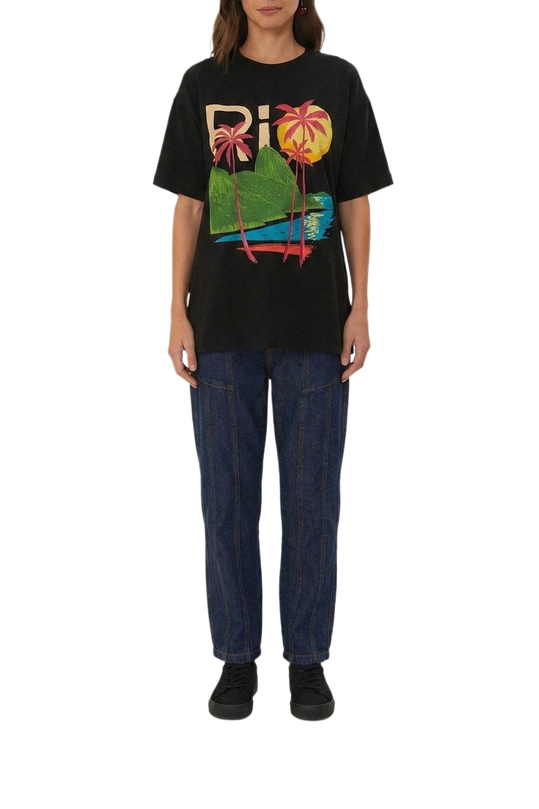T-shirt Rio en coton - Noir