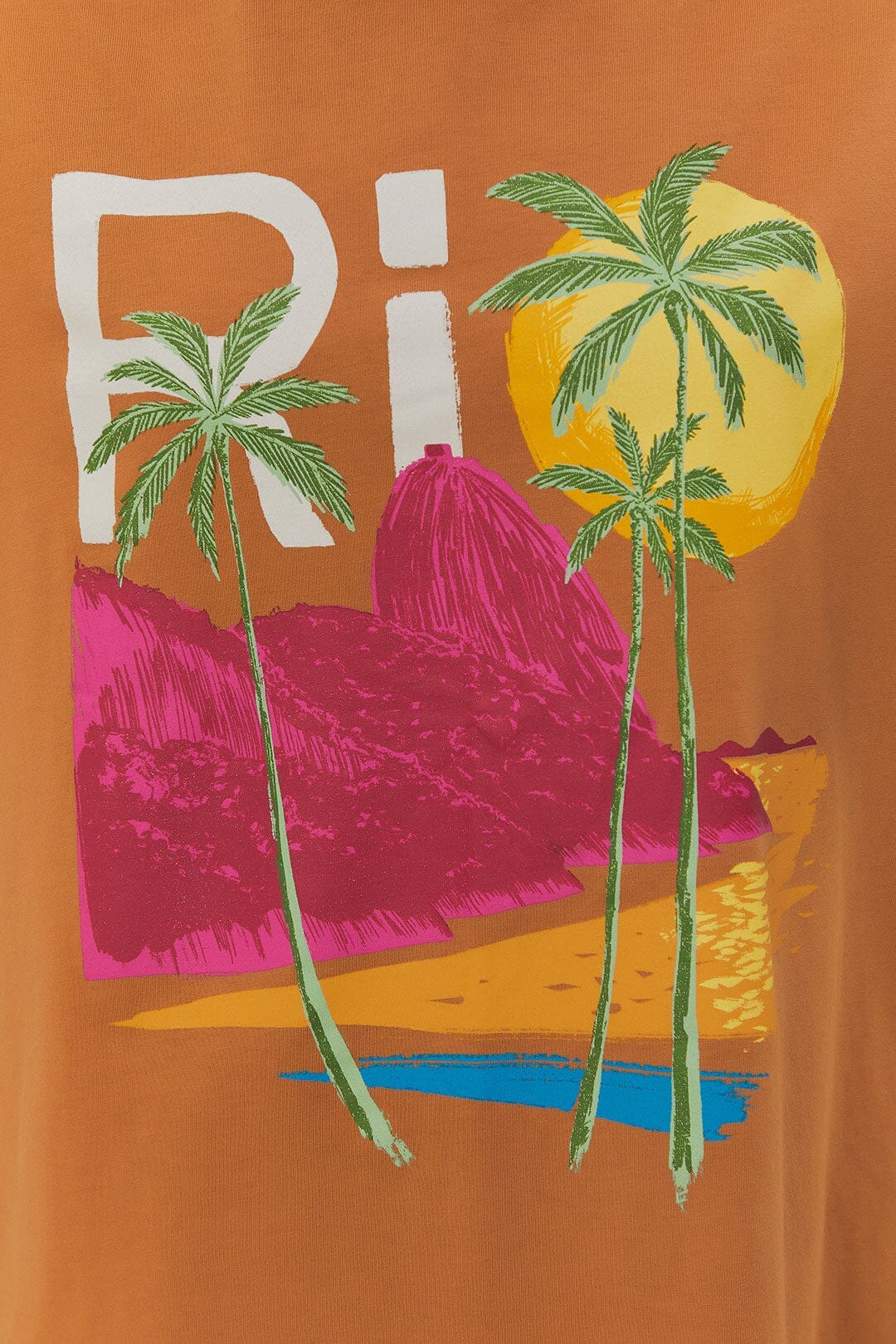 T-shirt Rio en coton - Camel