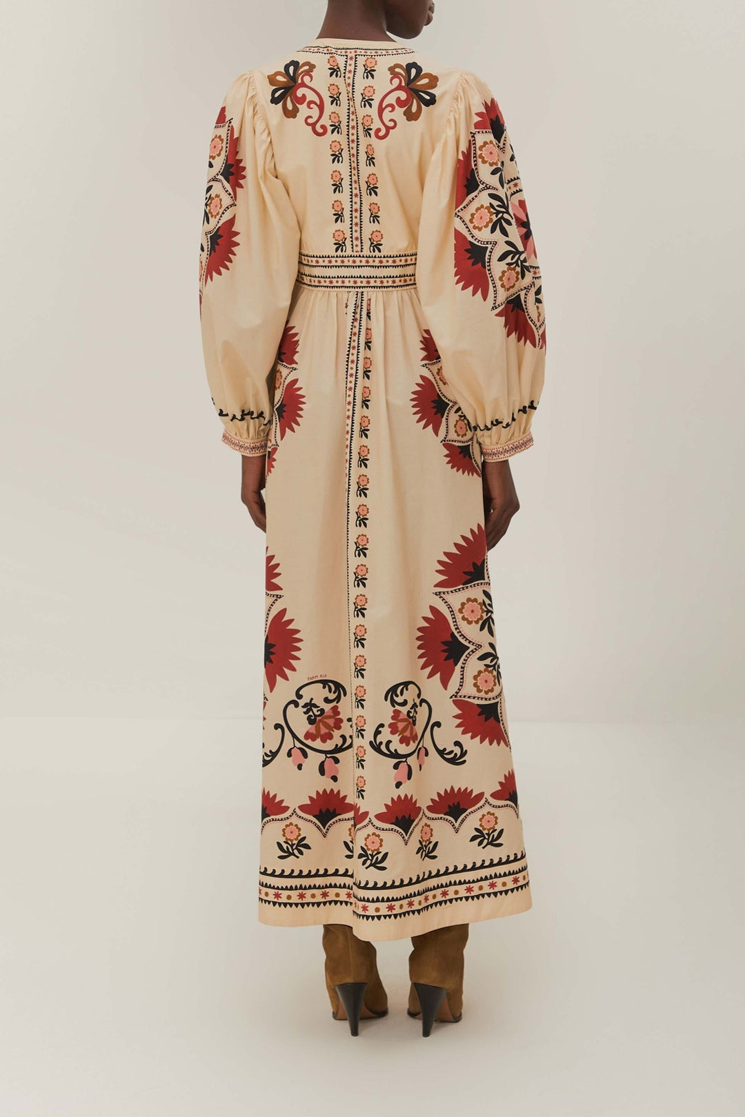 Cashew Mandala cotton maxi dress - Multicolour