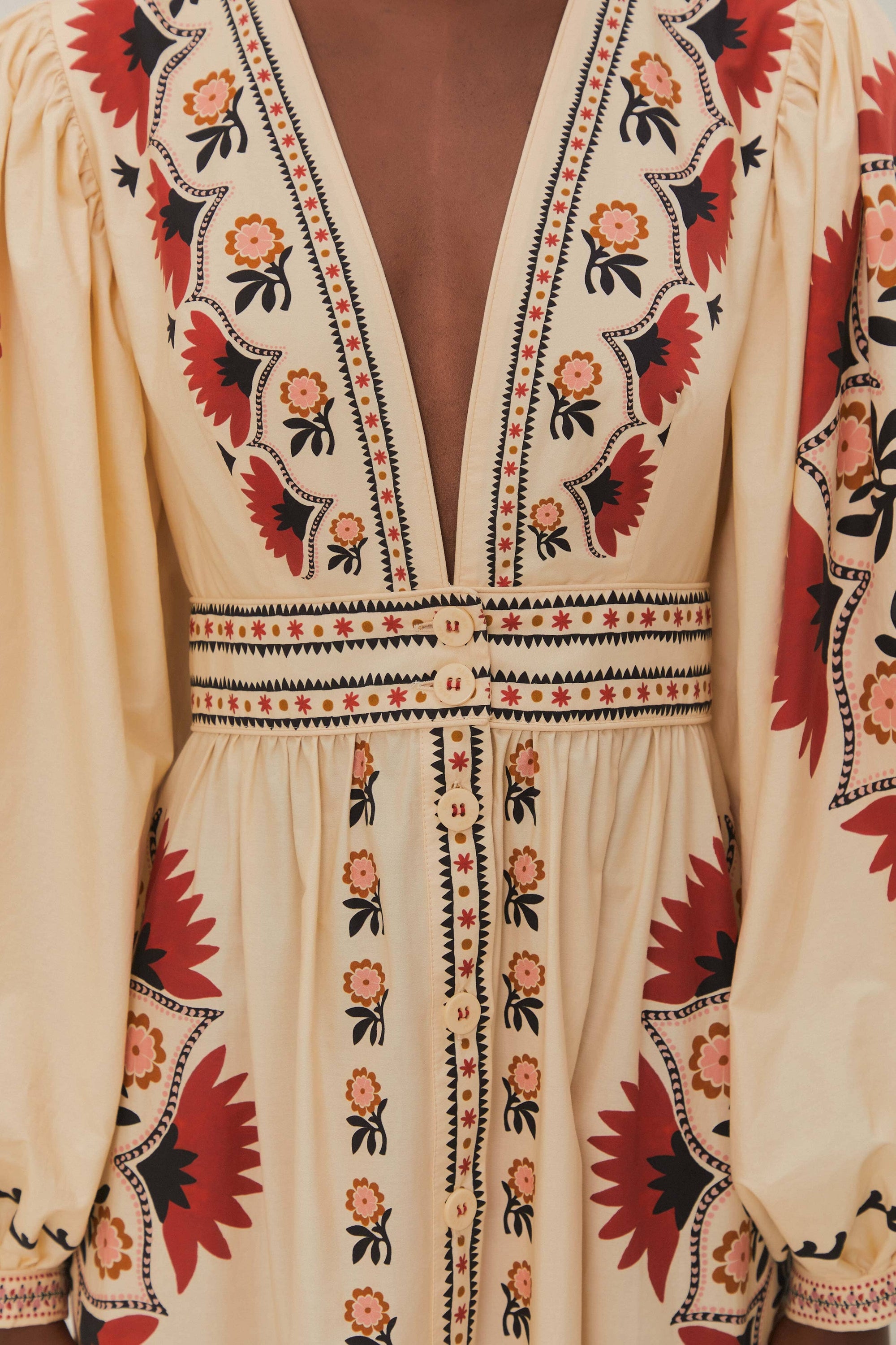 Cashew Mandala cotton maxi dress - Multicolour