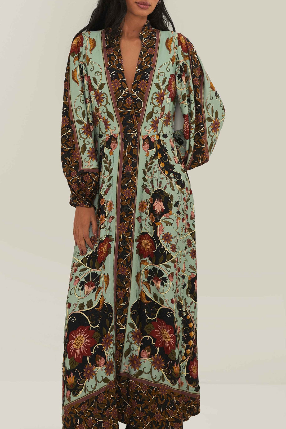 Robe longue Flowing Beauty - Bleu