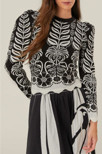 Pull Ainika Tropical - Noir