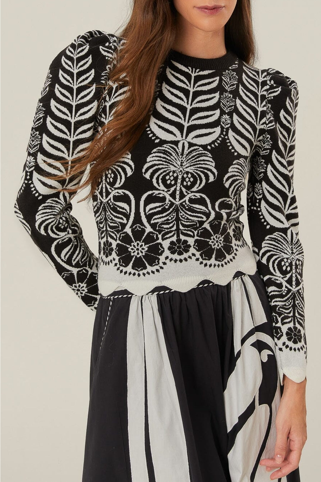 Pull Ainika Tropical - Noir