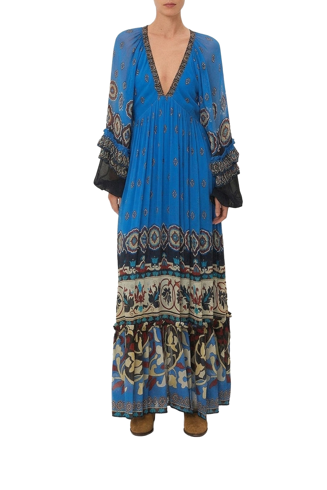 Robe longue Ainka - Bleu