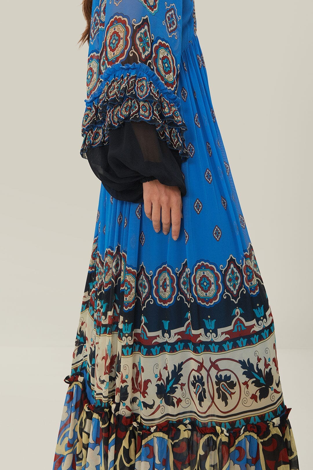 Robe longue Ainka - Bleu