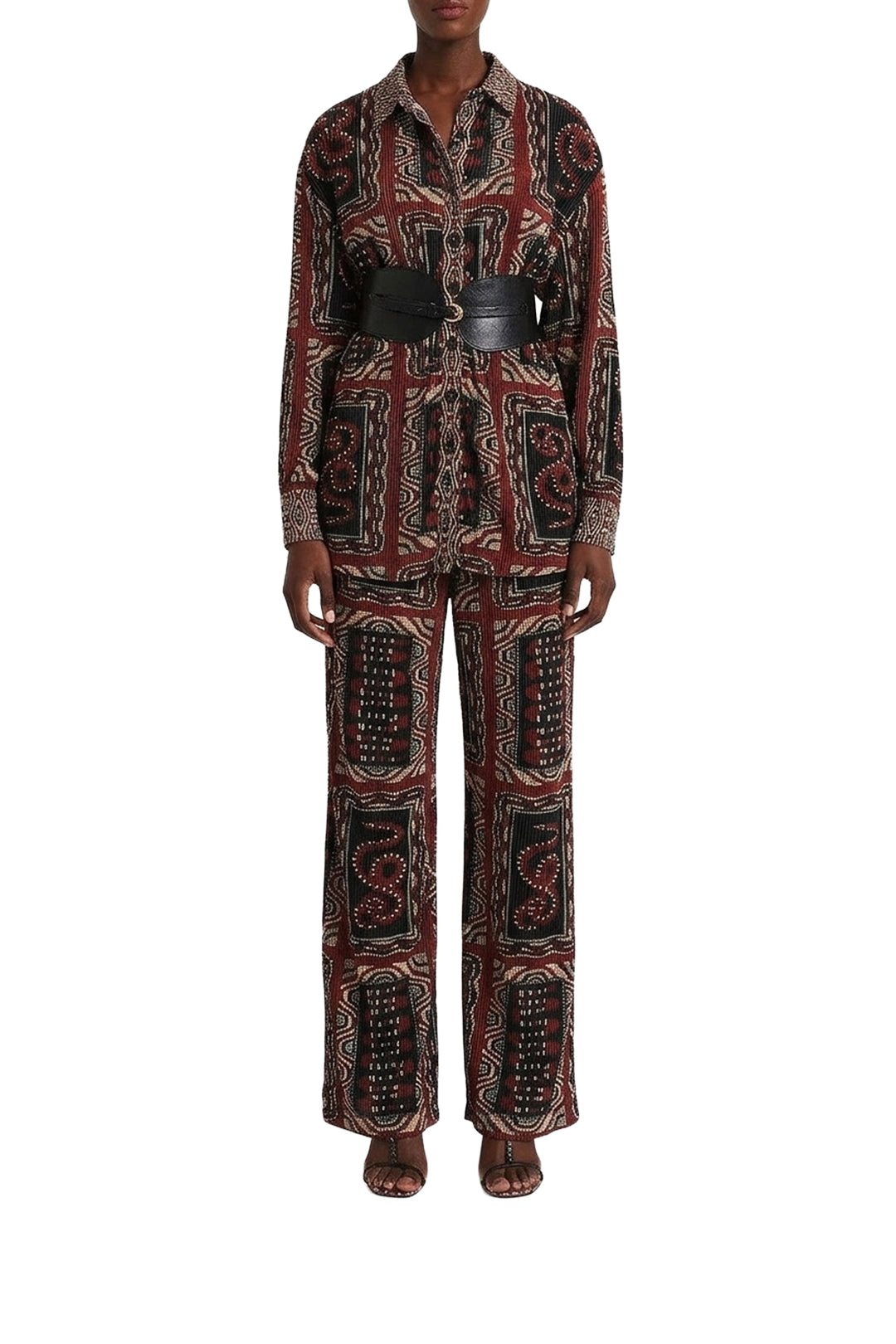 Pantalon ample Snake - Noir