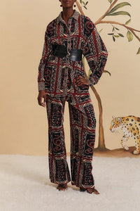 Pantalon ample Snake - Noir
