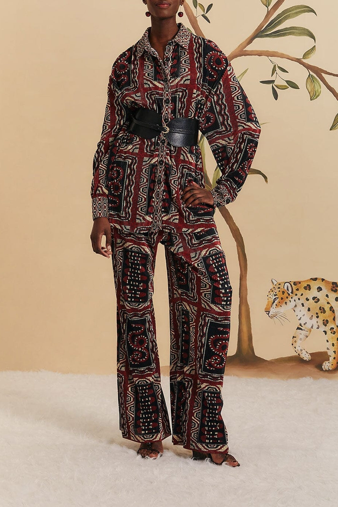 Pantalon ample Snake - Noir