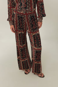 Pantalon ample Snake - Noir