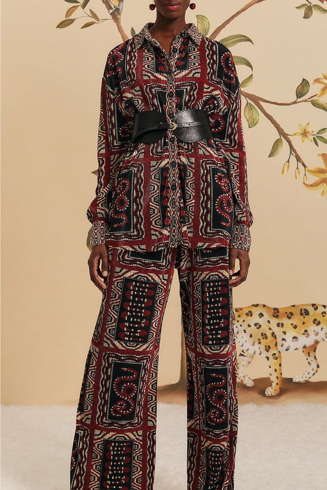 Pantalon ample Snake - Noir