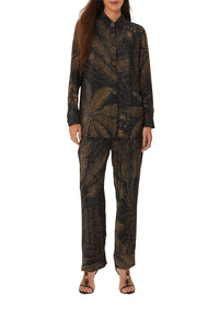 DJV_Golden Foliage Black Pantalons - Golden Foliage Black