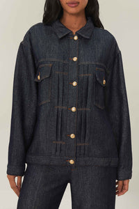 Veste scintillante en denim - Bleu