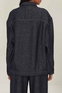 Veste scintillante en denim - Bleu