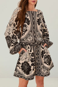 DJV_Flower Leopards Off White Jupes & Shorts - Flower Leopards Off White