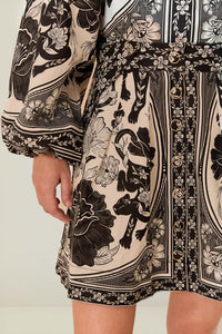 DJV_Flower Leopards Off White Jupes & Shorts - Flower Leopards Off White