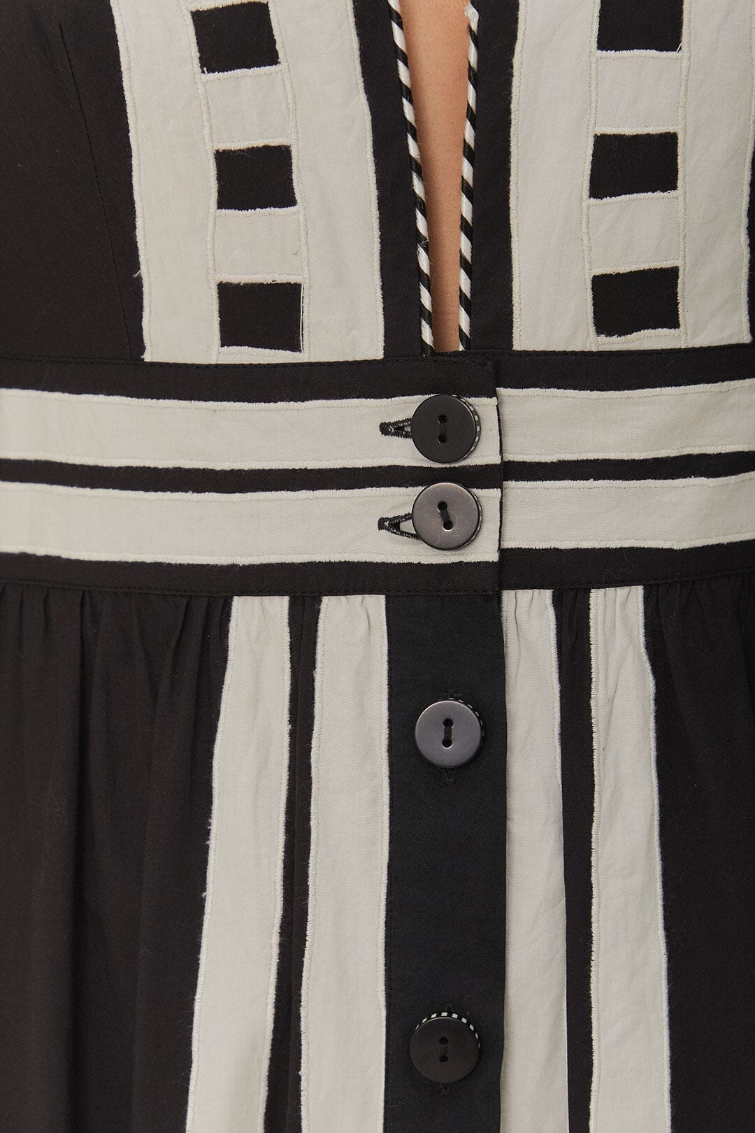 Robe longue en coton - Noir