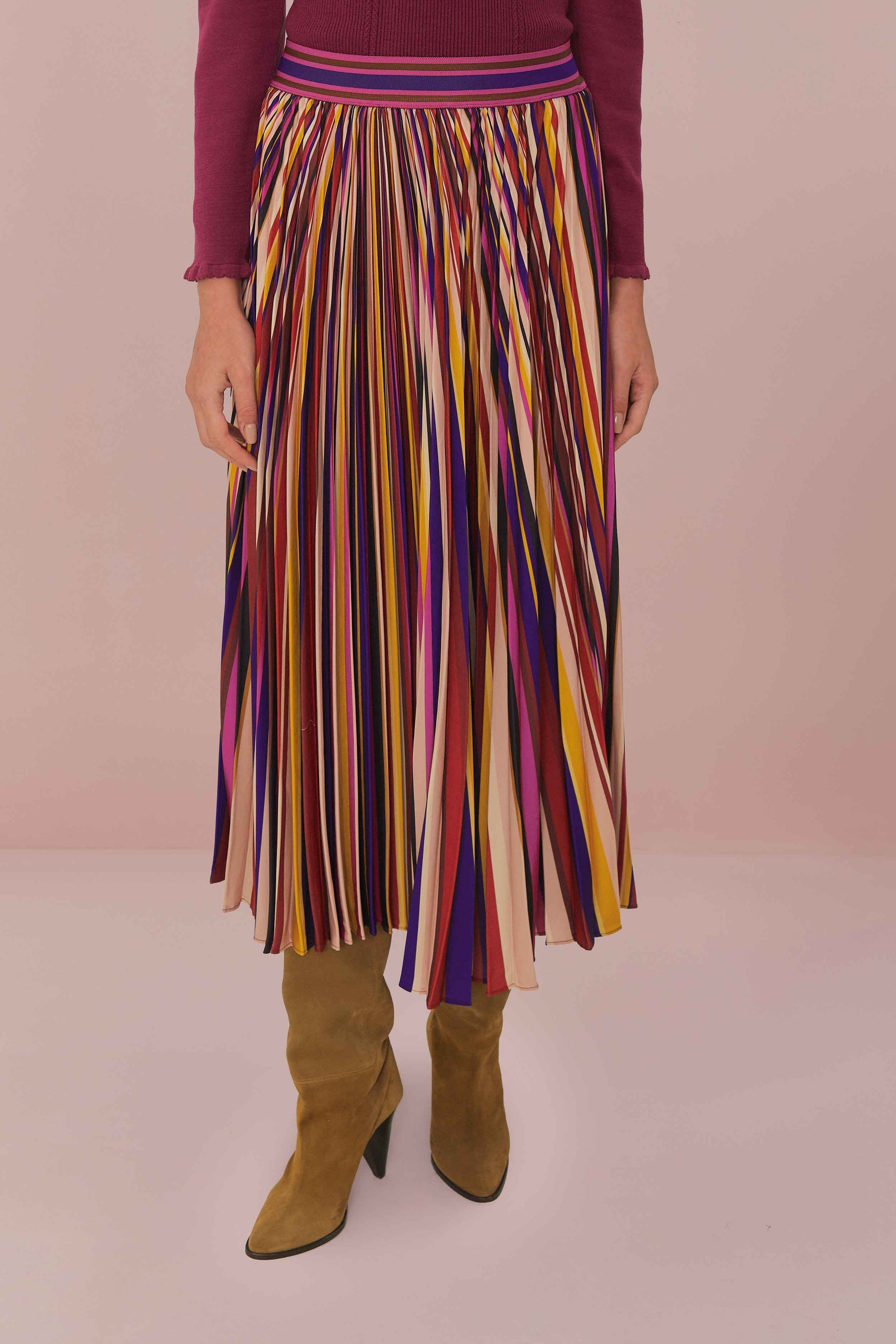 DJV_Diagonal Stripes Multicolor Jupes & Shorts - Diagonal Stripes Multicolor